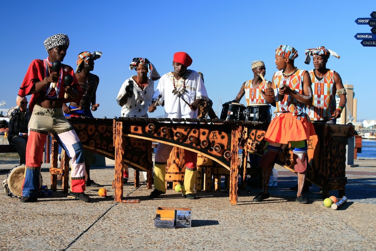 Musique de rue sud africaine cape town